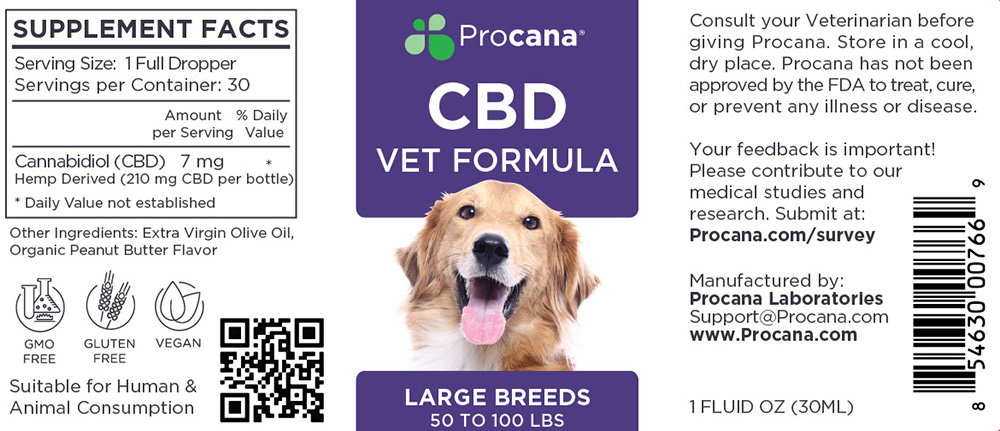 cbd-vet-large-dog-dropper-label-thumbnail Procana CBD For Dogs (Large Breed)